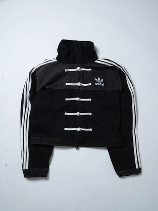 リメイクデニムチャイニーズトラックジャケット ブラック