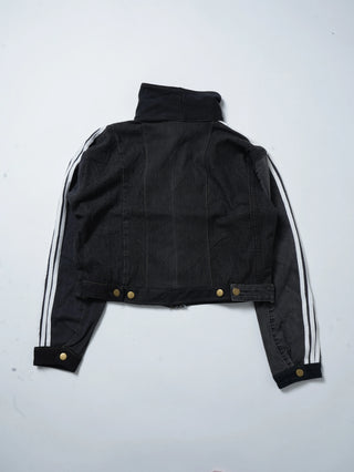 リメイクデニムチャイニーズトラックジャケット ブラック