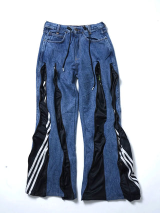 リメイク 4ジップ デニムパンツ【ユニセックス/5カラー】