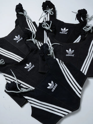 リメイク デニムビスチェ【ブラック系】