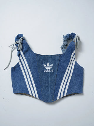 リメイク デニムビスチェ【ブルー系】