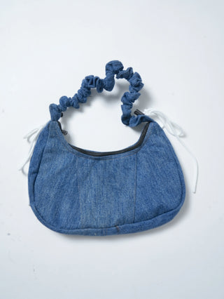 リメイク 2WAY デニムショルダーメレンゲバッグ【サイズ調節可】【デニム系】#75