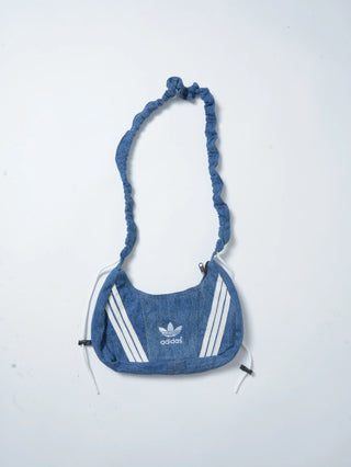 リメイク 2WAY デニムショルダーメレンゲバッグ【サイズ調節可】【デニム系】#75