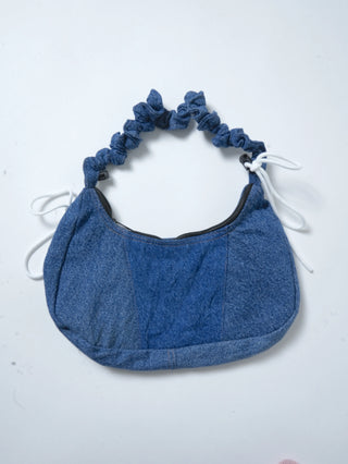 リメイク 2WAY デニムショルダーメレンゲバッグ【サイズ調節可】【デニム系】#75
