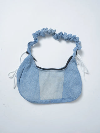 リメイク 2WAY デニムショルダーメレンゲバッグ【サイズ調節可】【デニム系】#75
