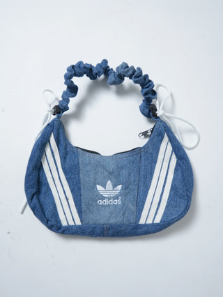 リメイク 2WAY デニムショルダーメレンゲバッグ【サイズ調節可】【デニム系】#75