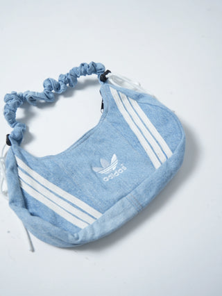 リメイク 2WAY デニムショルダーメレンゲバッグ【サイズ調節可】【デニム系】#75