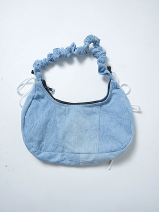 リメイク 2WAY デニムショルダーメレンゲバッグ【サイズ調節可】【デニム系】#75