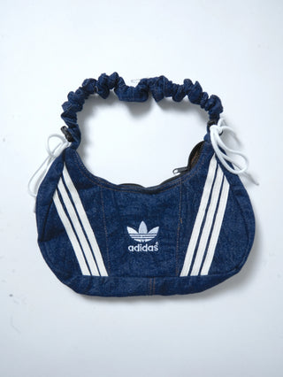 リメイク 2WAY デニムショルダーメレンゲバッグ【サイズ調節可】【デニム系】#75