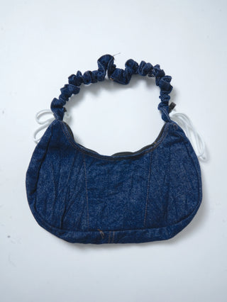 リメイク 2WAY デニムショルダーメレンゲバッグ【サイズ調節可】【デニム系】#75