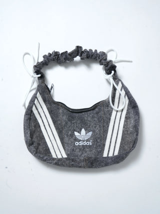 リメイク ショルダーメレンゲバッグ【サイズ調節可】【ブラック系】#76