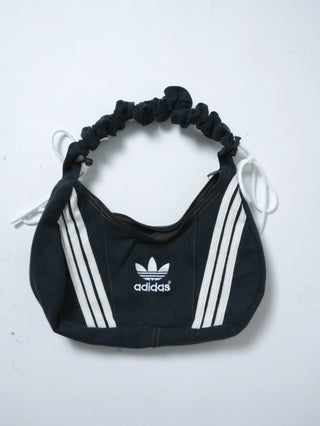 リメイク ショルダーメレンゲバッグ【サイズ調節可】【ブラック系】#76