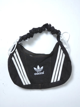 リメイク ショルダーメレンゲバッグ【サイズ調節可】【ブラック系】#76