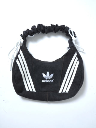 リメイク ショルダーメレンゲバッグ【サイズ調節可】【ブラック系】#76