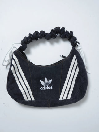 リメイク ショルダーメレンゲバッグ【サイズ調節可】【ブラック系】#76