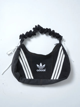 リメイク ショルダーメレンゲバッグ【サイズ調節可】【ブラック系】#76