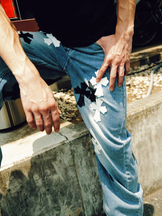 NV CROSS DENIM PANTS