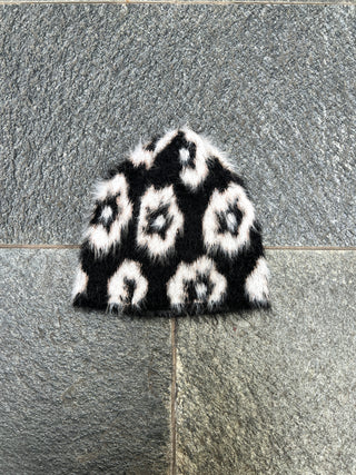 シャギーファーフラワービーニー