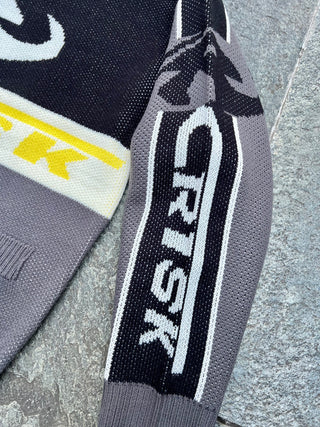 レーシング ニット カーディガン