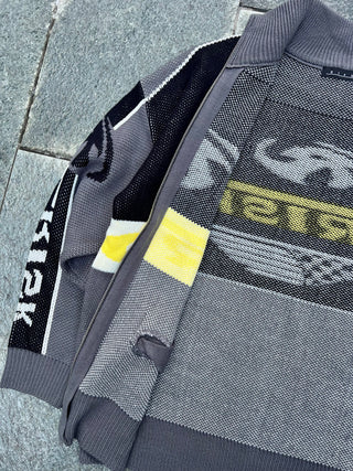 レーシング ニット カーディガン