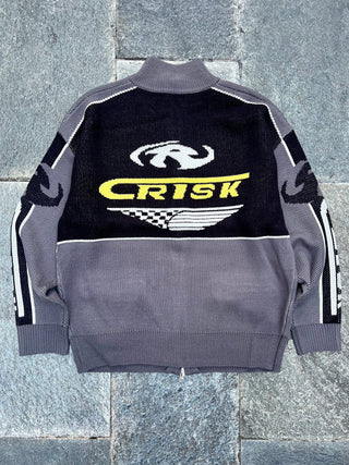 レーシング ニット カーディガン