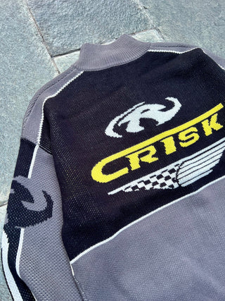 レーシング ニット カーディガン