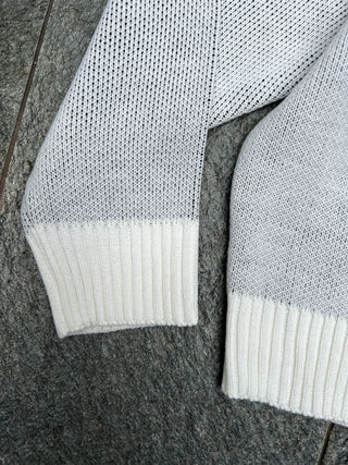 Rアルファベットビッグニットセーター