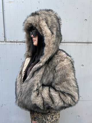 フォックススタイル ファークロップド ジャケット