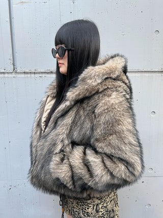 フォックススタイル ファークロップド ジャケット