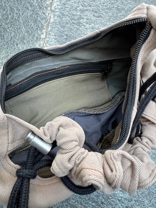 リメイク ギャザーハンドルショルダー バッグ【サイズ調節可】#26