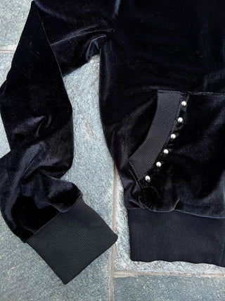 ラグジュアリーベロアジップファーフーディー