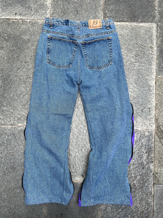 リメイク ジップ デニム パンツ ロング【ユニセックス】 #39