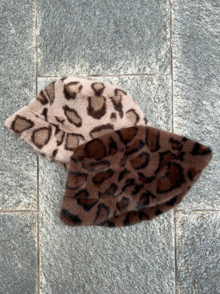 ビッグレオパードシャギーファーハット【ファーバケハ】