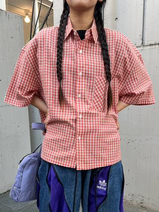 短丈 チェックシャツ【ユニセックス】