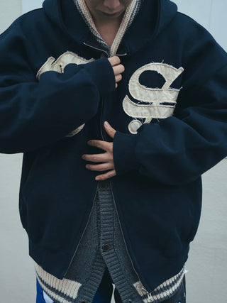 CSパッチドワッペンスウェットフーディー