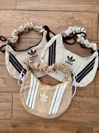 リメイク ショルダーメレンゲバッグ【サイズ調節可】【ベージュ系】#39