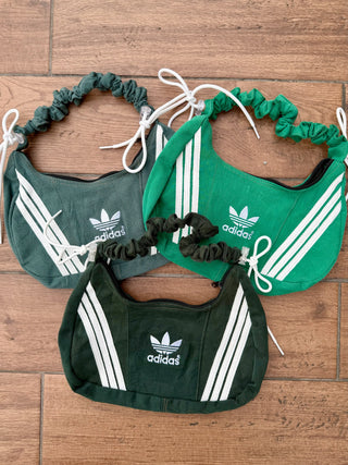 リメイク ショルダーメレンゲバッグ【サイズ調節可】【グリーン系】#40