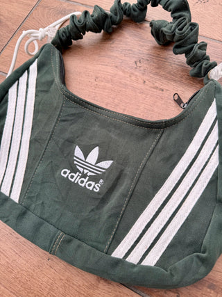 リメイク ショルダーメレンゲバッグ【サイズ調節可】【グリーン系】#40