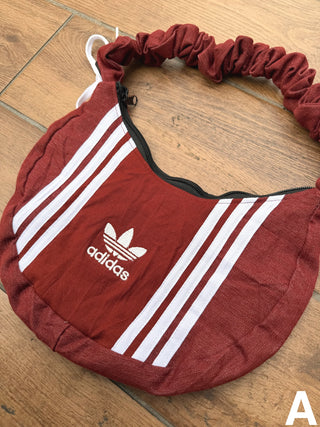 リメイク ショルダーメレンゲバッグ【サイズ調節可】【ブラウン系】#43