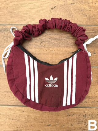 リメイク ショルダーメレンゲバッグ【サイズ調節可】【ブラウン系】#43