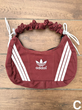 リメイク ショルダーメレンゲバッグ【サイズ調節可】【ブラウン系】#43