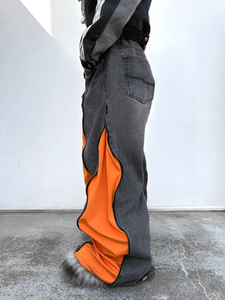 リメイク 4ジップ デニムパンツ【ユニセックス】 #42