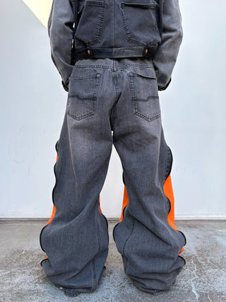 リメイク 4ジップ デニムパンツ【ユニセックス】 #42