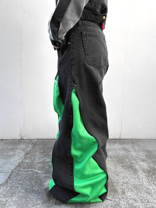 リメイク 4ジップ デニムパンツ【ユニセックス】 #44