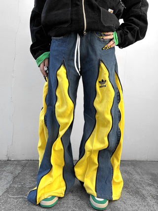 リメイク 4ジップ デニムパンツ【ユニセックス】 #41