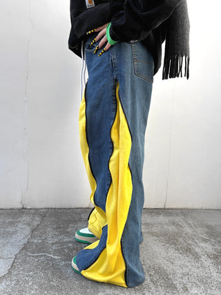 リメイク 4ジップ デニムパンツ【ユニセックス】 #41