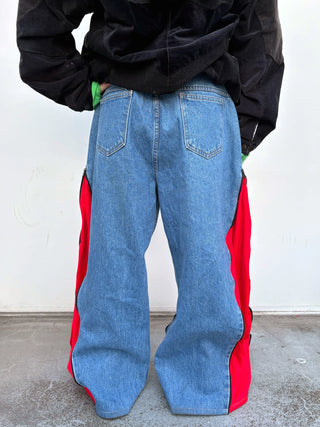 リメイク 4ジップ デニムパンツ【ユニセックス】 #43