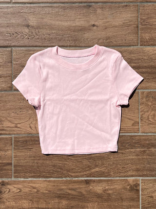 クロップ 短丈 半袖 無地 Tシャツ【4カラー/レイヤード/コスパ◎】