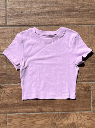クロップ 短丈 半袖 無地 Tシャツ【4カラー/レイヤード/コスパ◎】