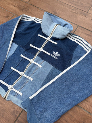 リメイクデニムチャイニーズトラックジャケット ブルー #2